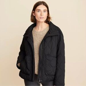 Lou & Grey Black Quilted Puffer Jacket